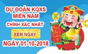 Dự đoán XSMN 01/10/2018 - Soi cầu miền Nam hôm nay - Soi cầu 888