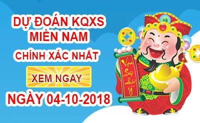 Dự đoán XSMN 04/10/2018 - Soi cầu miền Nam hôm nay - Soi cầu 888