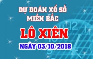 du doan xo so mien bac lo xien hom nay 03-10-2018